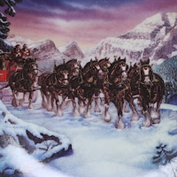 RARE BUDWEISER BEER SPECIAL DELIVERY CERAMIC PLATE - Picture 4 of 4